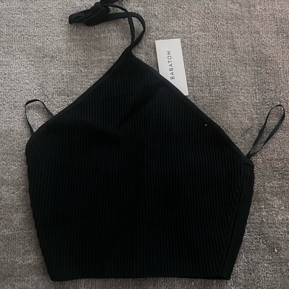 Babaton Elegant Black Halter Top